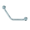 Barre 135° inox chromé 400x400 mm (sans vis) - diamètre 25 mm