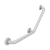 Barre 135°aluminium gainé abs antibactérien 400 x 400 mm - diamètre 34 mm