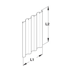 Rideau de douche pvc blanc 200x90cm avec bas coupé et 6 anneaux plastique.