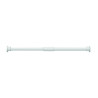 Tringle rideau douche droite 120 à 240cm alu blanc