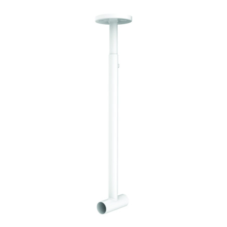 Tendeur pour rideau de douche inox blanc