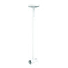 Tendeur pour rideau de douche inox blanc