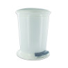 Poubelle au sol à pédale 5L en ABS blanc