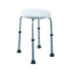 Tabouret de douche avec assise en ABS blanc et hauteur réglable 8 positions