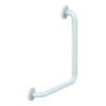 Barre coudée 90° ø34-aluminium gainé ABS antibactérien blanc 300 x 300 mm