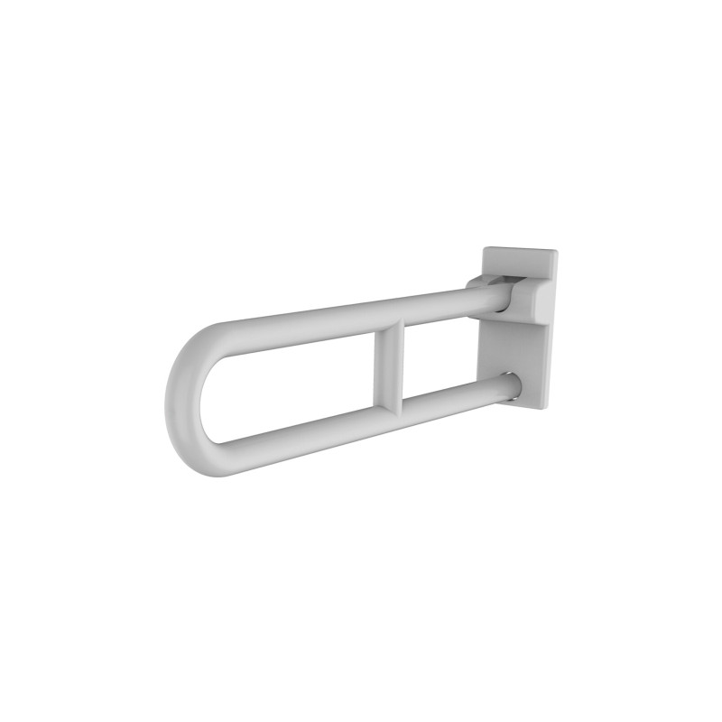 Barre relevable sans béquille ø34 650 mm aluminium ABS antibactérien blanc