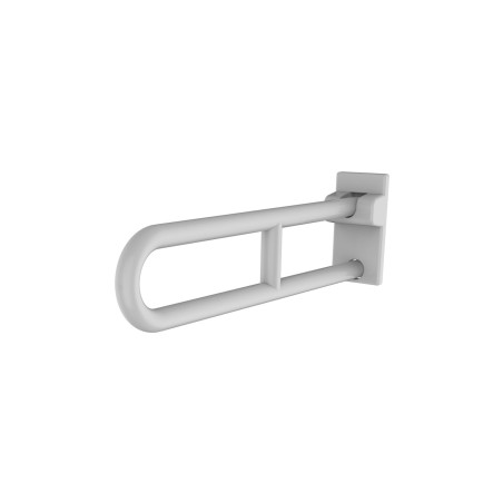 Barre relevable sans béquille ø34 650 mm aluminium ABS antibactérien blanc