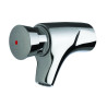 P504 Robinet simple lavabo mural temporisé 15s, chaud G3/8