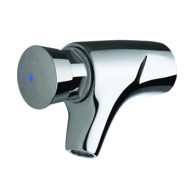 P504 Robinet simple lavabo mural temporisé 10-20s, froid G1/2"