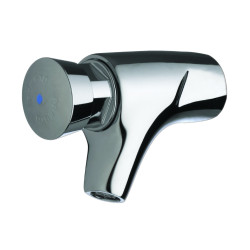 P504 Robinet simple lavabo mural temporisé 7s, froid G1/2