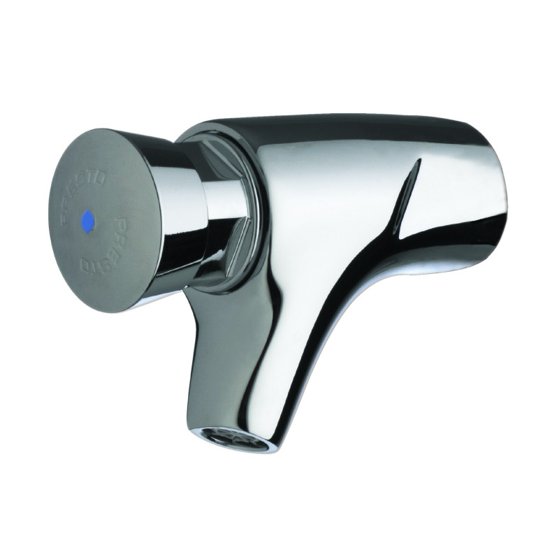 P504 Robinet simple lavabo mural temporisé 7s, froid G1/2