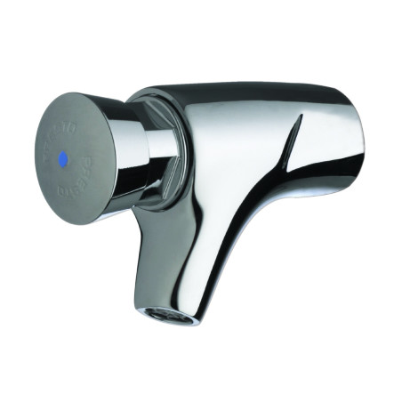 P504 Robinet simple lavabo mural temporisé 7s, froid G1/2