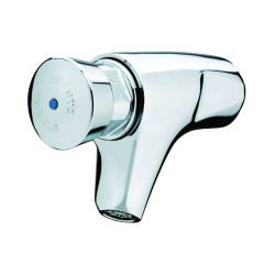 P507 Robinet simple lavabo mural temporisé 4 à 8s, froid G1/2, 18l/min