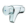 P507 Robinet simple lavabo mural temporisé 4 à 8s, froid G1/2, 18l/min