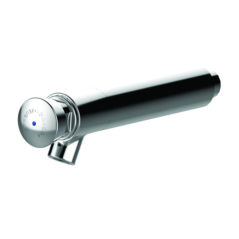 P504 Robinet simple lavabo mural temporisé 15s, froid G1/2, 150mm, 1,9l/min