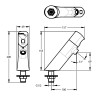 Presto SAFE Robinet de lavabo sur plage temporisé 7sec sans contact 3l/min