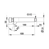 PRESTO NEO® Robinet simple EC mural 15 sec (+/-5 sec) 3 l/min CHROME (réf. 66048)