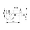 PRESTO NEO® Robinet simple EF mural 15 sec (+/-5 sec) 3 l/min CHROME S® (réf. 66210)