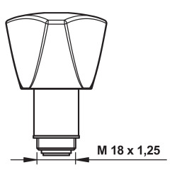 Tête spéciale à clapet Porcher M 18/125, monotrou "Ecume I et II"