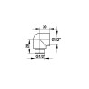 Boite equerre m 1/2xF1/2'-e=26x17