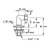 Colonnette standard- h. 43mm-m 1/2xF1/2'