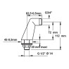 Colonnette luxe-m 1/2xm 3/4-sans ecrou