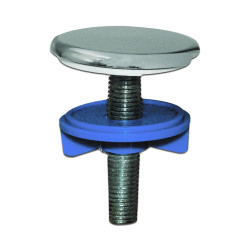 Cache trou pour évier ou lavabo Ø50mm chromé