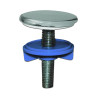 Cache trou pour évier ou lavabo Ø50mm chromé
