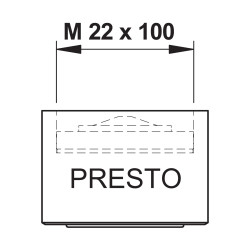 Aérateur limiteur 6l/min antivandalisme F22x100
