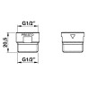 Régulateurs de débit 6l/min MF G1/2" pour douche (x2)