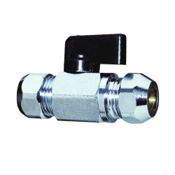 Robinet d'arret droit avec raccord rapide MM G 1/2" bague tube cuivre 12 mm