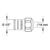Raccord rapide a bague diam. 15x21 p/tube 14 mm