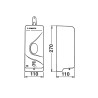 Distributeur de savon électronique mural abs 0,95 l