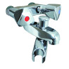 Mélangeur mural bain douche f120 mm, tête à clapet