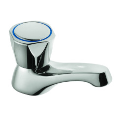 Robinet monofluide sur plage G1/2", tête à clapet