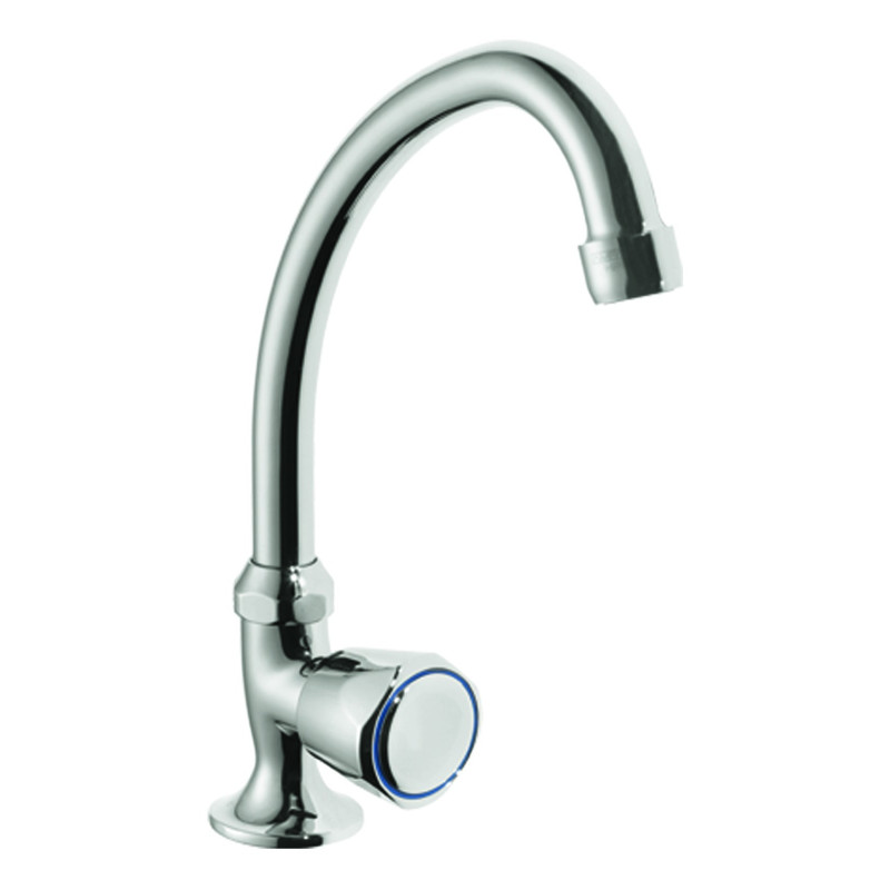 Robinet monofluide sur plage pilier G1/2", tête à clapet