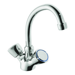 Mélangeur lavabo monotrou, tête céramique