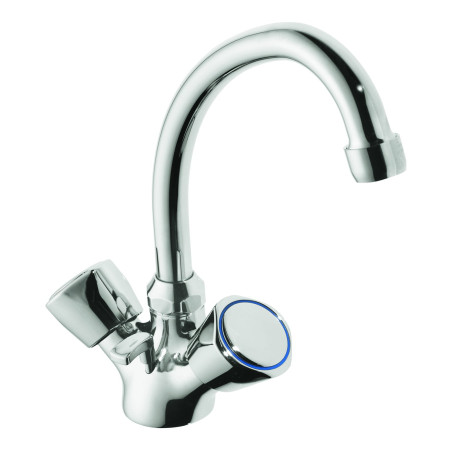 Mélangeur lavabo monotrou, tête céramique