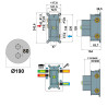 Mitigeur douche thermostatique encastré rond COX / ORTENCE