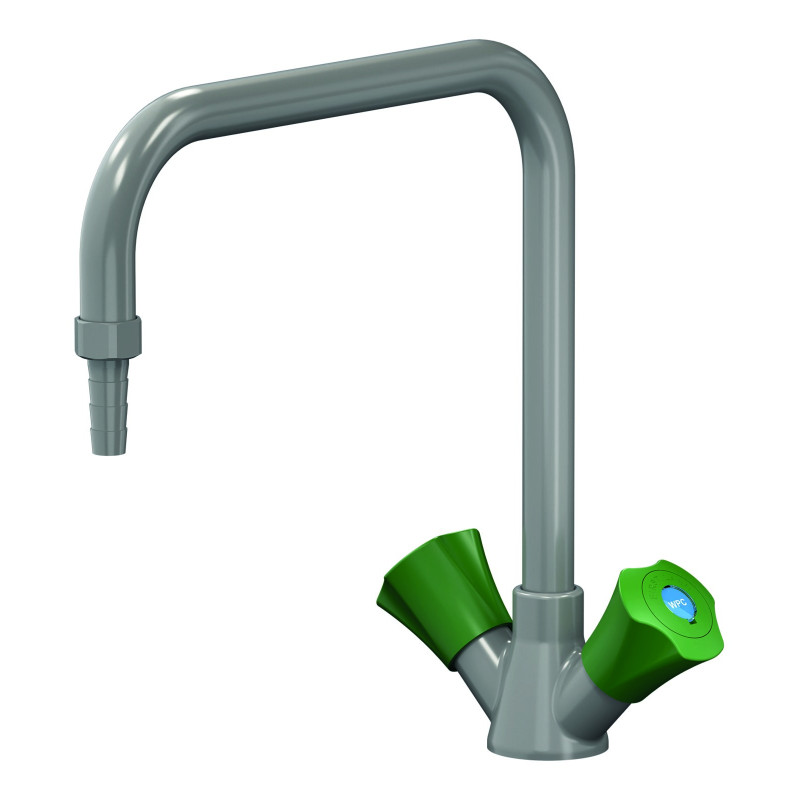 Mélangeur gris, saillie 250 mm, embout démontable Ø10 mm, eau potable