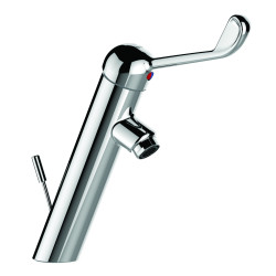 HOPTIM' - Mitigeur lavabo EP h100 mm s108 mm - commande au coude - avec vidage