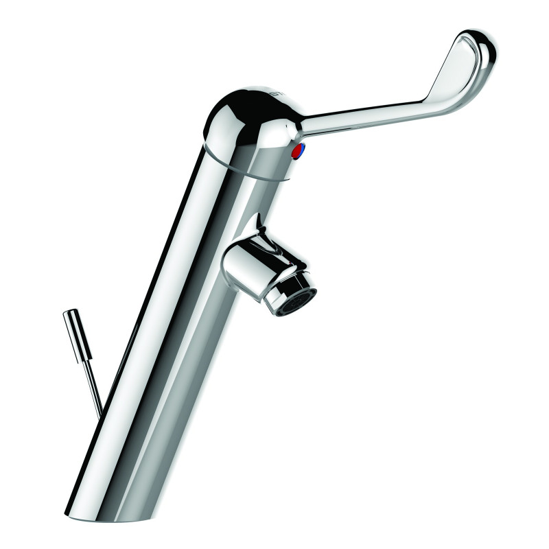 HOPTIM' - Mitigeur lavabo EP h100 mm s108 mm - commande au coude - avec vidage