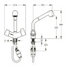 MASTERMIX mitigeur thermostatique paillasse bébé - Douchette - Bec orientable (réf. 74051)