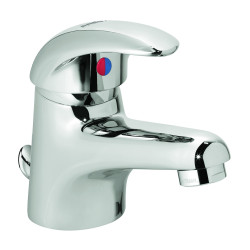 Mitigeur de lavabo à bec fixe h 53,5 mm - manette pleine - avec vidage