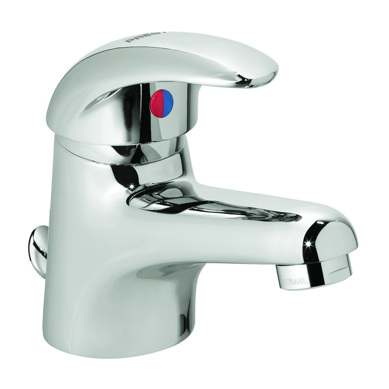 Mitigeur de lavabo à bec fixe h 53,5 mm - manette pleine - avec vidage