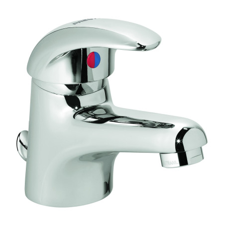 Mitigeur de lavabo à bec fixe h 53,5 mm - manette pleine - avec vidage