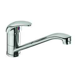 Mitigeur d'évier à bec orientable et manette pleine