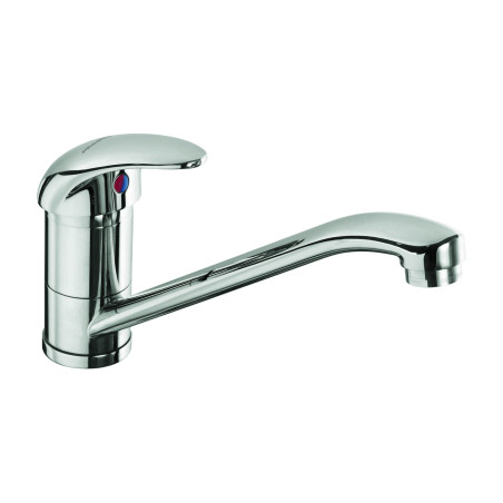 Mitigeur d'évier à bec orientable et manette pleine