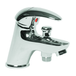 Mitigeur de bain-douche monotrou sur plage - Avec manette pleine