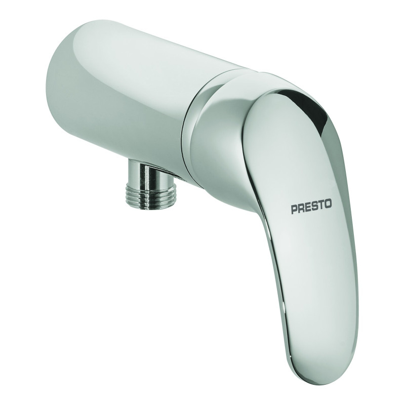 Mitigeur douche monotrou sortie basse, manette bas, flexible 350mm